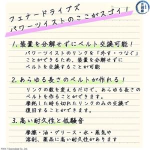 新しいvベルトのかたち B 17 フェナードライブズ パワーツイストプラス バイク 店 10ｍ 10 Powertwist B1710 工具の三河屋