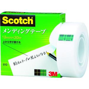 ３Ｍ　メンディングテープ　１８ｍｍＸ３０ｍ　巻芯径２５ｍｍ 810-1-18｜kougurakuichi