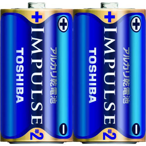 東芝　ＩＭＰＵＬＳＥ　アルカリ乾電池単２形ＬＲ１４Ｈ（２本入）シュリンクパック LR14H 2KP