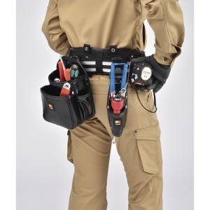 タジマ 着脱式腰袋 釘袋3段大 SFKBN-KG3Lの詳細画像2