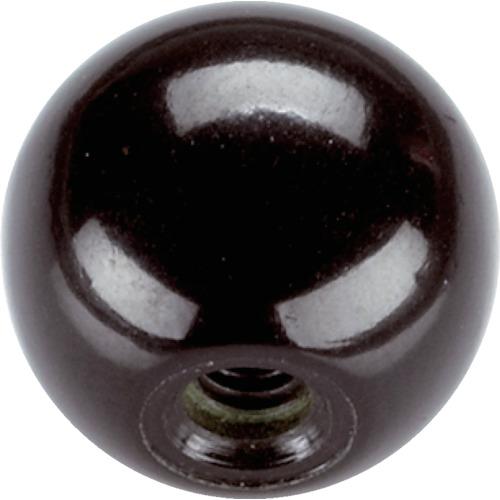 ＨＡＬＤＥＲ　ボールノブ　ＤＩＮ　３１９　モールドネジ付　形状Ｃ　黒 24560.0016
