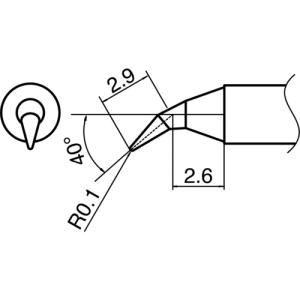 白光 こて先 0．8C型 900M-T-0.8C : 工具の楽市 - 通販 - Yahoo