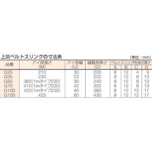 TRUSCO(トラスコ) ベルトスリング JI...の詳細画像1