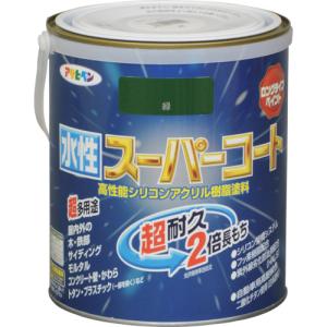 アサヒペン　水性スーパーコート　１．６Ｌ　緑 415554｜kougurakuichi