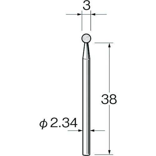 リューター　精密加工用軸付砥石Ｇ１００３ G1003