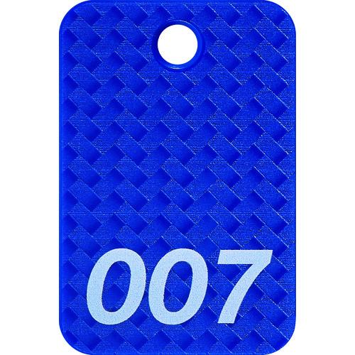 ＯＰ　荷札　番号札　四角　大　番号入り１〜２５　青　（２５枚入） BF-80-BU