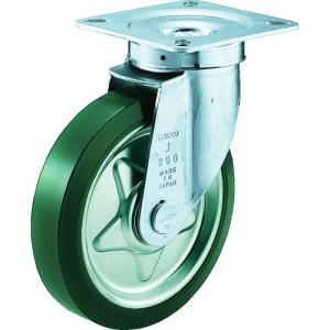 TRUSCO(トラスコ)　プレス製ウレタンキャスター　自在　Φ７５ TUJ-75