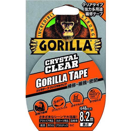 ＫＵＲＥ　強力多用途補修テープ　ゴリラテープ　クリスタルクリア　４８ｍｍ×８．２ｍ×厚さ０．１８ｍｍ...