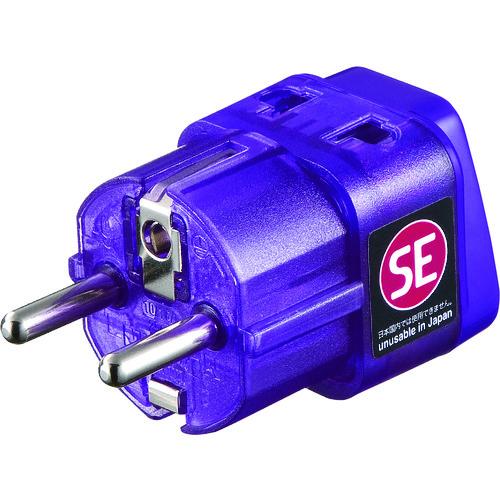 ＳＡＮＷＡ　海外電源変換アダプタエレプラグＷ−ＳＥ（ドイツ・フランス） TR-AD13