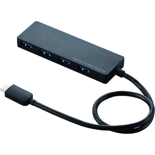 ＥＬＥＣＯＭ　ＵＳＢ　Ｔｙｐｅ−Ｃ接続４ポートＵＳＢ３．１ハブ U3HC-A430BBK≪在庫限り≫