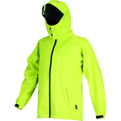 TRUSCO(トラスコ)　フードが回るストレッチレインスーツ　ツバつき　ライム　Ｍ NRSR-LM-...