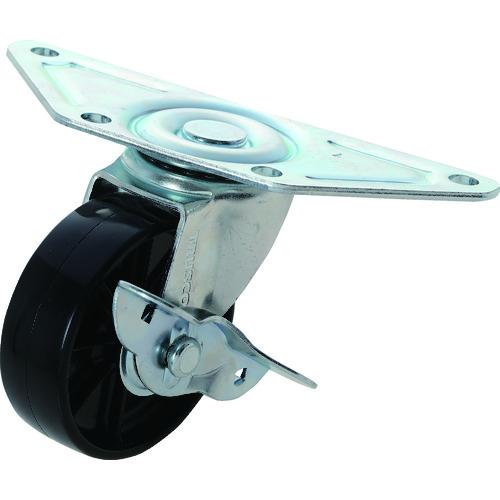 TRUSCO(トラスコ)　コ−ナ−キャスタ−ナイロン　自在Ｓ付　７５Φ TNCCB-75