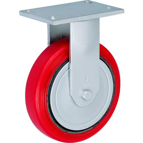 TRUSCO(トラスコ)　重量キャスター　固定　１２５ＭＭ　耐湿ウレタン車輪３４５ＫＧＦ HR/HM...