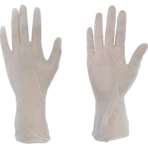 TRUSCO(トラスコ)　使い捨てビニール手袋（プラスチック手袋）　粉付Ｌ　クリア　（１００枚入） PVCP-1008L