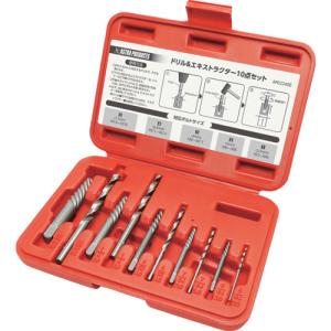 アストロプロダクツ　ドリル＆エキストラクターセット（１０点組） 2002000024008｜工具の楽市