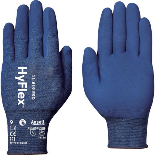 アンセル　静電気対策手袋　ハイフレックス　１１−８１９　ＸＬサイズ 11-819-10