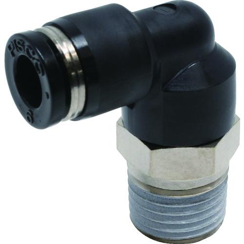 ＰＩＳＣＯ　チューブフィッティング　エルボ　適合外径６ｍｍ　接続口径Ｒ１／４ PL6-02