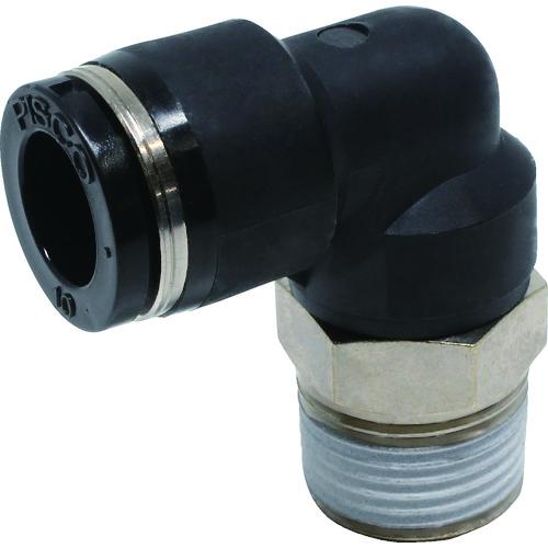 ＰＩＳＣＯ　チューブフィッティング　エルボ　適合外径１０ｍｍ　接続口径Ｒ３／８ PL10-03