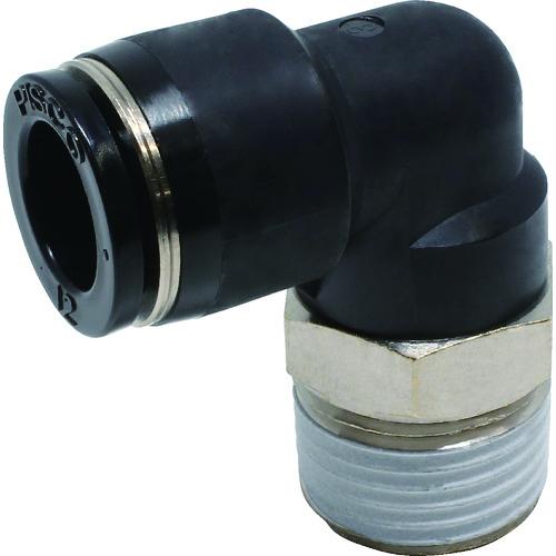 ＰＩＳＣＯ　チューブフィッティング　エルボ　適合外径１２ｍｍ　接続口径Ｒ１／２ PL12-04