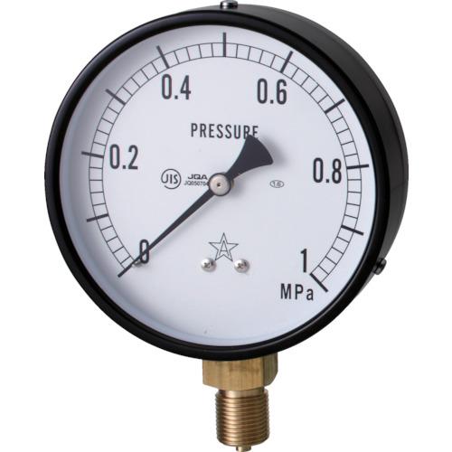 右下　一般圧力計（Ａ枠立型・φ７５）　圧力レンジ０〜０．５０ＭＰａ G311-211-M-0.5MP