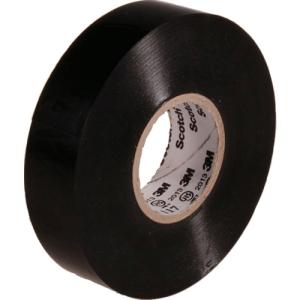 ３Ｍ　ビニールテープ　１１７　黒　１９ｍｍＸ２０ｍ　１０巻入り 117 BLA 20 10P｜kougurakuichi