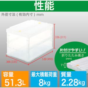 TRUSCO(トラスコ) オリコン 薄型折りた...の詳細画像2