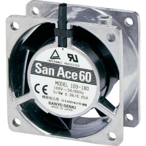 ＳａｎＡｃｅ　ＡＣファン（６０×２８ｍｍ　ＡＣ１００Ｖ　センサ無） 109-180