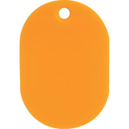 TRUSCO(トラスコ)　見やすい色の小判札　小　４５×３０ｍｍ　５枚入　オレンジ UKFS-OR