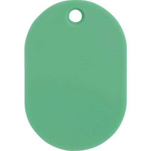 TRUSCO(トラスコ)　見やすい色の小判札　大　６０×４０ｍｍ　５枚入　グリーン UHFL-GN