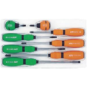 KTC 樹脂柄ドライバセット貫通タイプ［8本組］（PMD18） : PAINT