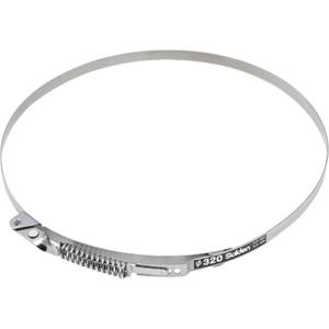 黒耐熱 ステンレス 煙突用 二つ割 φ120mm用 厚み0.8mm ［二つ割バンド