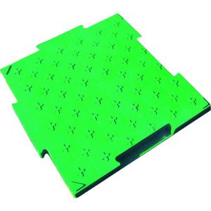 サンコー　樹脂製敷板　８Ｙ３０１７　ロードマットグリーン　幅０．５×長さ０．５ｍ 8Y3017