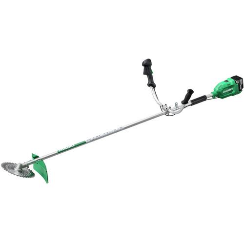 ＨｉＫＯＫＩ　コードレス刈払機　１８Ｖ　刈刃径２３０ｍｍ　両手ハンドルモデル　電池パックセット品 C...