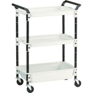 TRUSCO(トラスコ)　ツールワゴンロイヤル５８６×３２０×８３３深１浅２　ホワイト TWR-421-W