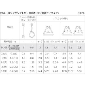 TESAC ブルースリングソフトE形(両端アイ...の詳細画像1