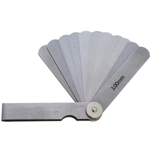 ＳＫ　スキマゲージ　シクネスゲージ　８０Ｍ　７５ｍｍ　１３枚　厚さ０．０３〜３．００ｍｍ 80M