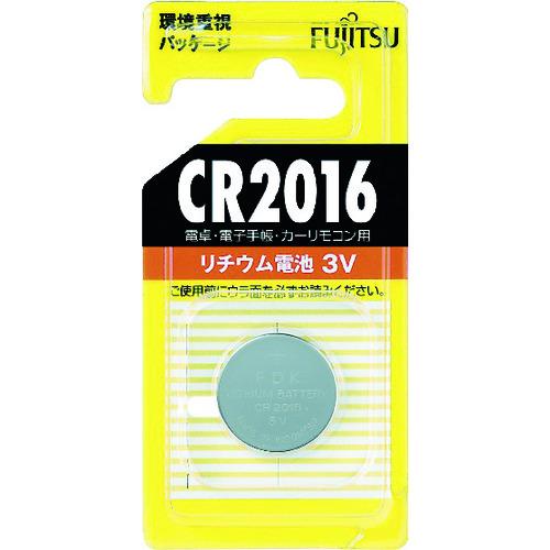 富士通　リチウムコイン電池　ＣＲ２０１６　（１個＝１ＰＫ） CR2016C(B)N