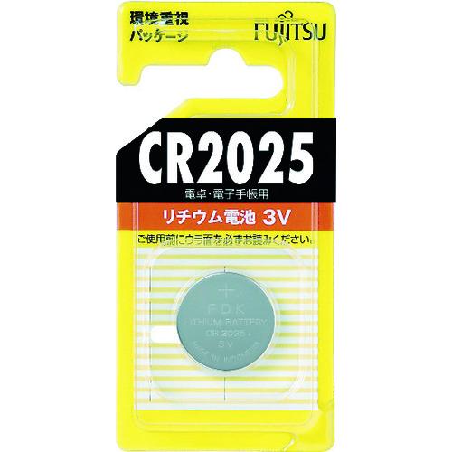 富士通　ＦＤＫ　富士通　リチウムコイン電池　ＣＲ２０２５　（１個＝１ＰＫ） CR2025C-B