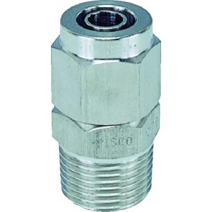 ＰＩＳＣＯ　ＳＵＳ３１６締付継手　ストレートチューブ０６４０ねじＲ１／８ NSC0640-01