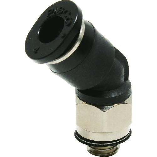 ＰＩＳＣＯ　チューブフィッティングミニ　４５°エルボ　φ４　接続口径Ｍ５×０．８ PLH4-M5M