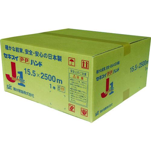 積水　梱包機用ＰＰバンド　Ｊ−Ｓ１タイプ１巻梱包　１５．５×２５００ｍ　ブルー PP15.5X250...