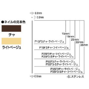 ＭＡＸ　ピンネイラ用ピンネイル（茶）　長さ２５ｍｍ　（３０００本入） P25F3-CHA