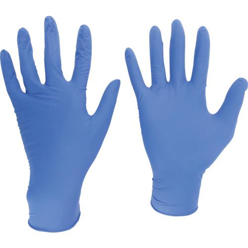 ミドリ安全　ニトリル使い捨て手袋　厚手　粉なし　青　Ｍ　（１００枚入） VERTE-701H-M