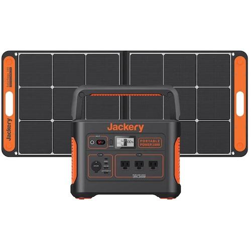 Ｊａｃｋｅｒｙ　Ｓｏｌａｒ　Ｇｅｎｅｒａｔｏｒ　１０００　ポータブル電源　ソーラーパネル１枚　セット...