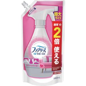 Ｐ＆Ｇ　ファブリーズ　Ｗ除菌＋消臭　布用　スプレー　ほのかなお花の香り　詰替え　特大　６４０ｍＬ 402351≪お取扱終了予定商品≫｜kougurakuichi