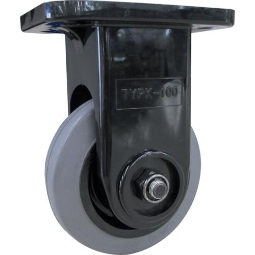 TRUSCO(トラスコ)　【売切廃番】省音グレーキャスター　固定　Φ１００　黒色 TYPGK-100...