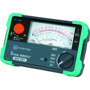 共立電気計器 KYORITSU 3442 4レンジアナログ絶縁抵抗計 