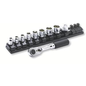 トネ(TONE) ソケットレンチセット S2187C 差込角6.35mm(1/4