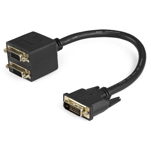 ＳｔａｒＴｅｃｈ　ＤＶＩ−Ｄケーブル／３０ｍ／スプリッター／ＤＶＩ−Ｄ　−　２ｘ　ＤＶＩ−Ｄ／オス・...