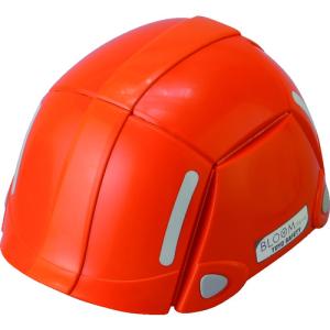 トーヨーセフティ　防災用折りたたみヘルメット　ＢＬＯＯＭ　オレンジ NO100-OR